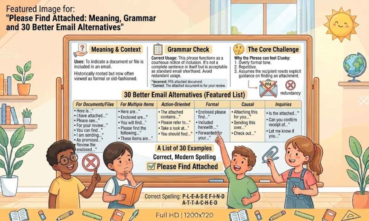 Please Find Attached Meaning, Grammar and 30 Better Email Alternatives