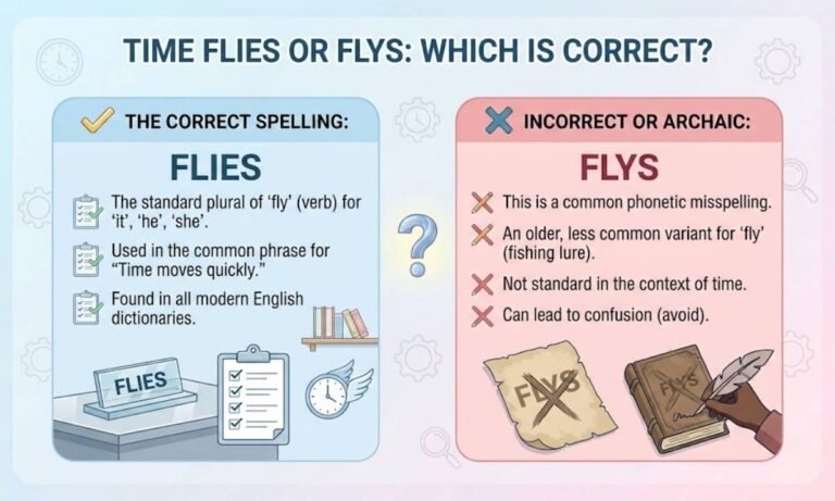 Time Flies or Flys Which Is Correct