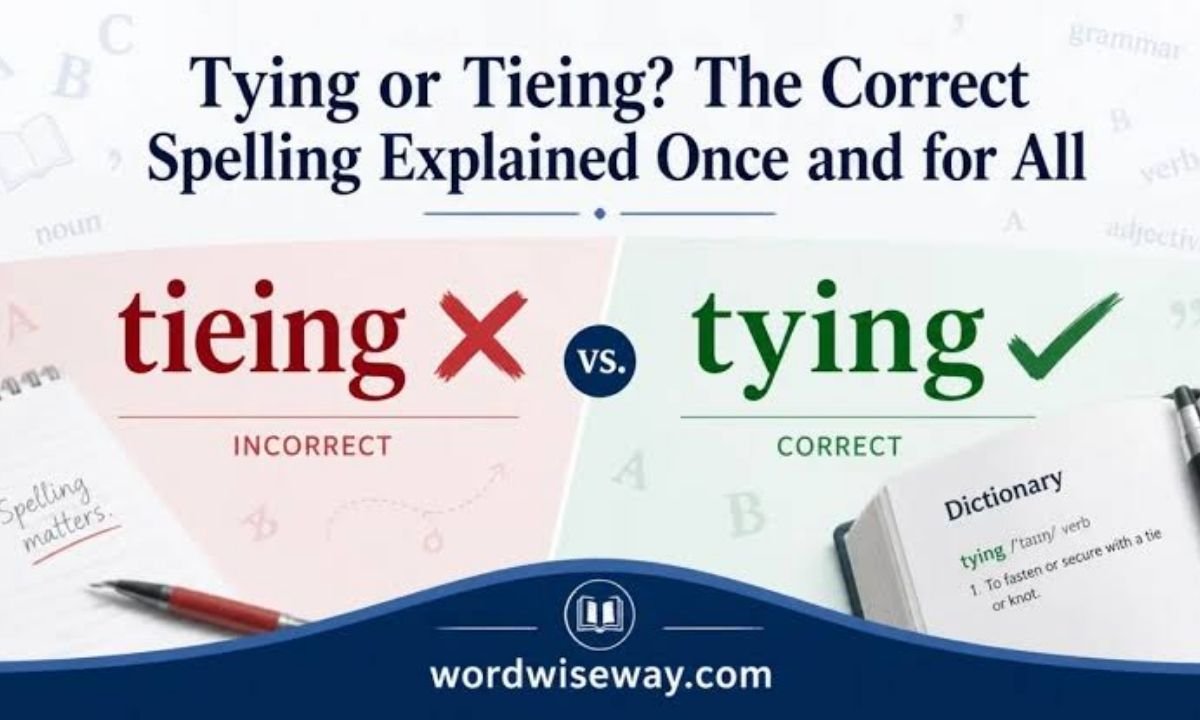 Tying or Tieing Which Spelling Is Correct