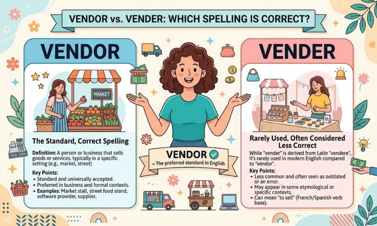 Vendor vs Vender