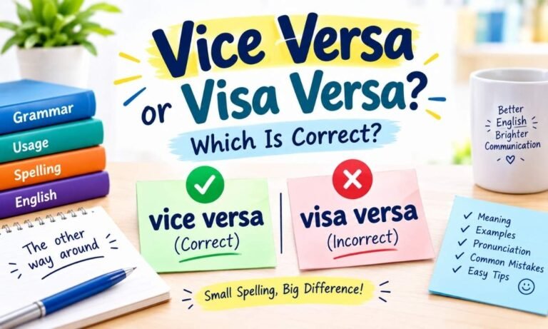 Vice Versa or Visa Versa: Which Is Correct?