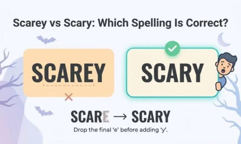 Scarey vs. Scary Which Spelling Is Correct
