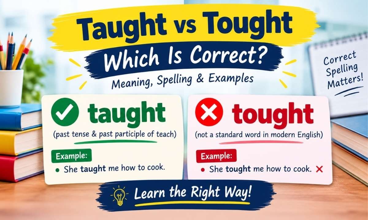 Taught vs Tought
